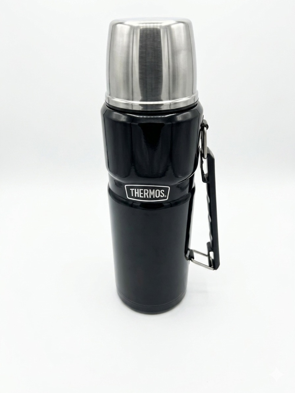 Thermos Stainless King 40 oz Beverage Bottle SK2010 Midnight Black EUC